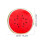 Red Plush Watermelon Seat Cushion Soft Decorative Throw Pillow 2
