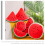 Red Plush Watermelon Seat Cushion Soft Decorative Throw Pillow 10