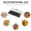 Rectangular Acrylic Cake Tray with Lid Marble Pattern 8