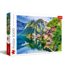 Trefl Hallstatt Austria Puzzle da 1000 pezzi Rosso 27x19 Stampa Puzzle fai da te Divertimento creativo Puzzle classico per adulti e bambini a par