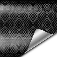 V2 Hex Carbon Black Vinyl-Autofolie (1,5 Fu x 5 Fu)