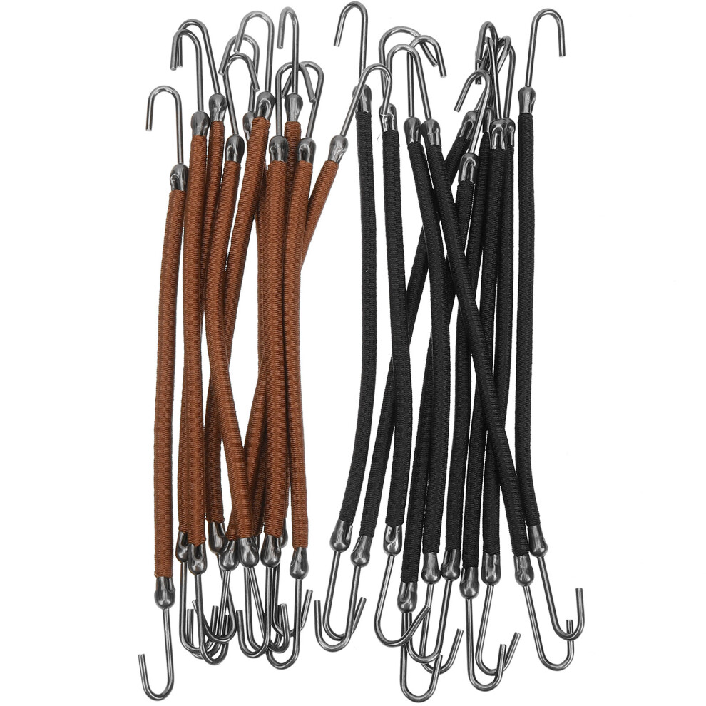Vaguelly Unisex 20Pcs Mini Rubber Bands Hair Ties With Elastic Hook For Strong Hold