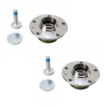 TRQ Hinterradnabe und Lagerpaar links und rechts fr Audi Eos Golf GTI Rabbit A3 VW