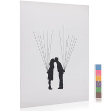 Set Of 4 Wedding Card Fingerprint Guest Sign Check-In Painting Lovers