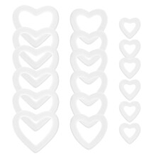 2 Pack Wreaths For Crafting Valentines Supplies Polystyrene Shapes