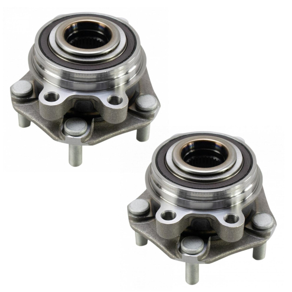 Trq Front Wheel Hub Bearings Assembly Set Compatible With 20192021 Nissan Altima 195591301602