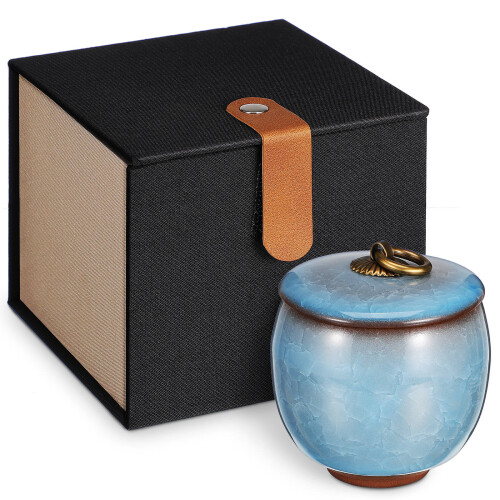 Small Pet Urn for Ashes Ceramic Keepsake for Dogs Cats