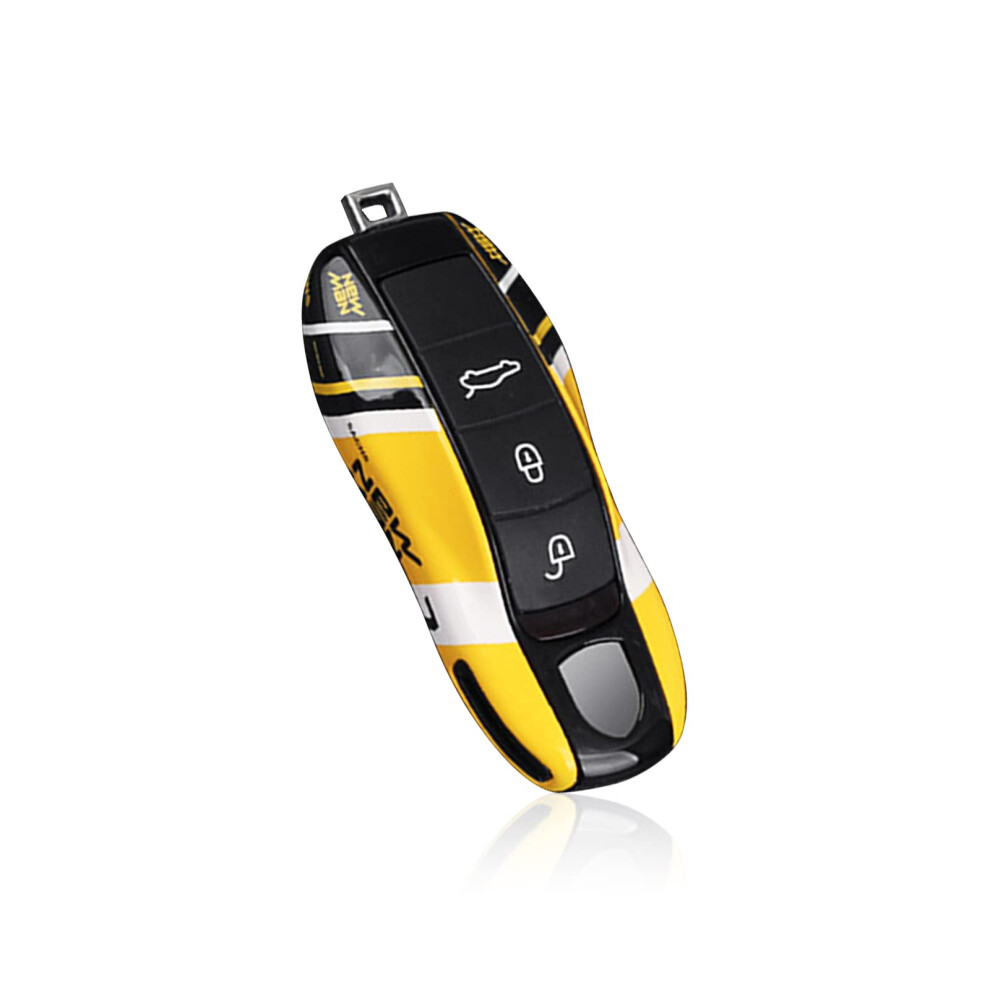 Car Key Protection Keychain Key Cover For Porsche Macan Cayenne Panamera 911 Old Yellow 716695699589