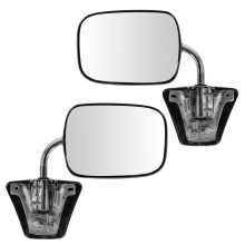 TRQ Ensemble de rtroviseurs ct conducteur et passager avec botier chrom compatible avec Chevrolet GMC GM1320103 GM1320104 73-91