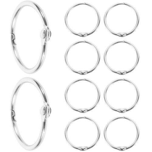 20 Pcs Snap Stationery Circle Office Loose-Leaf For Paper Binding