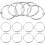 20 Pcs Snap Stationery Circle Office Loose-Leaf For Paper Binding 11