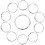 20 Pcs Snap Stationery Circle Office Loose-Leaf For Paper Binding 10
