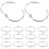 20 Pcs Snap Stationery Circle Office Loose-Leaf For Paper Binding 9