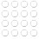 20 Pcs Snap Stationery Circle Office Loose-Leaf For Paper Binding 7