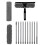 Extension Ceiling Duster Microfiber High Reach Spider Web Cleaner Multi-Function Dusting Tool for Ceiling Fans Lampshades Windows Grey 1