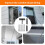 Extension Ceiling Duster Microfiber High Reach Spider Web Cleaner Multi-Function Dusting Tool for Ceiling Fans Lampshades Windows Grey 3