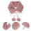 3pcs Plush Scarf Neck Strap Middle Length Miss 10