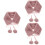 3pcs Plush Scarf Neck Strap Middle Length Miss 6