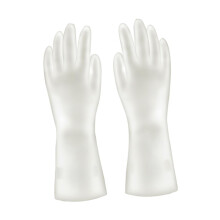 2 Pair Kitchen Rubber Cleaning Gloves for Dishwashing and Gardening, Comfortable Fit, Durable Latex, Household Essentials