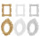 Raindrops Mini Picture Frame For Phone Accessories Baroque Style 6pcs 10
