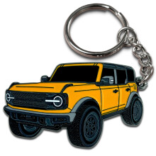 FOUR WHEEL BEAST Bronco Keychain Accessories 2023 4dverov prvesek na klce Fob Cover Cool Car Mods (Cyber ??Orange)