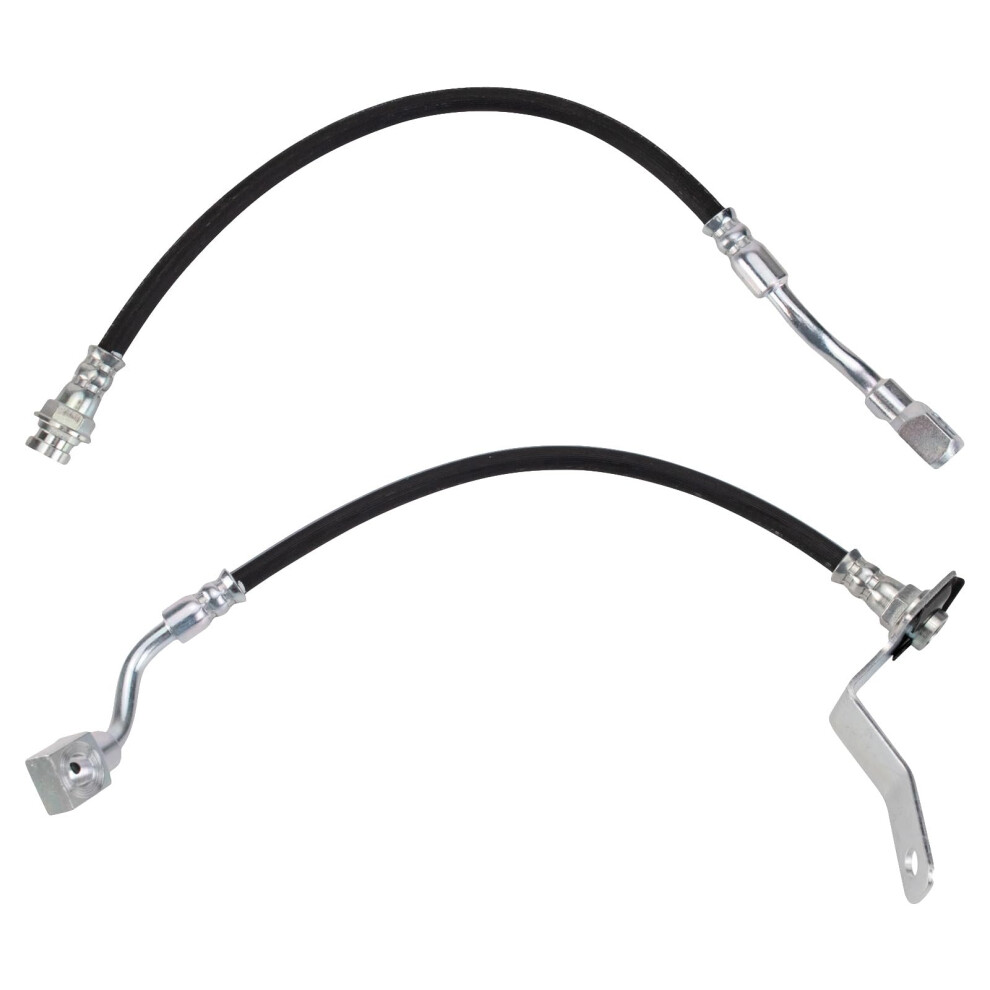 Trq Rear Brake Hose Set Compatible With 2002 Chevrolet Silverado 1500 Gmc Sierra 1500 195591638944