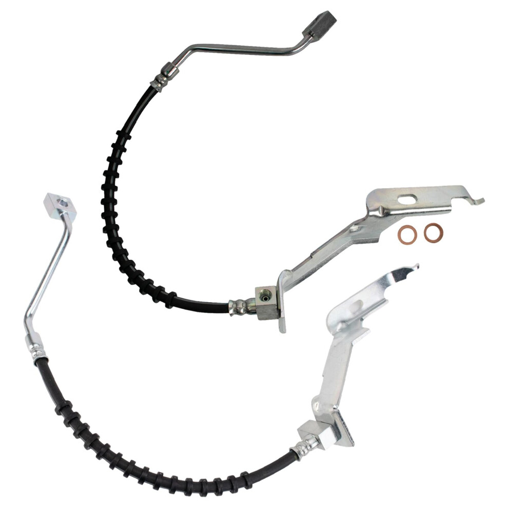 Trq Front Brake Hose Set Compatible With 20012007 Chrysler Town Country 20012003 Voyager Dodge Caravan Grand Caravan 195591638135