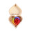 Rote Soap Flower Holzbox Kunstvolles Deko Geschenk 10