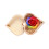 Rote Soap Flower Holzbox Kunstvolles Deko Geschenk 1