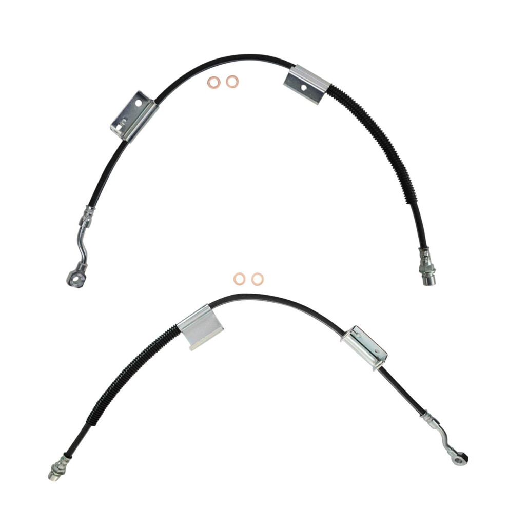 Trq Front Brake Hose Set Compatible With 19992002 Chevrolet Silverado 1500 Gmc Sierra 1500 195591637619