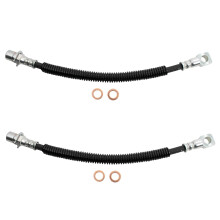 TRQ voorremslangset compatibel met 2000-2003 Chevrolet S10 GMC Sonoma 2000 Isuzu Hombre