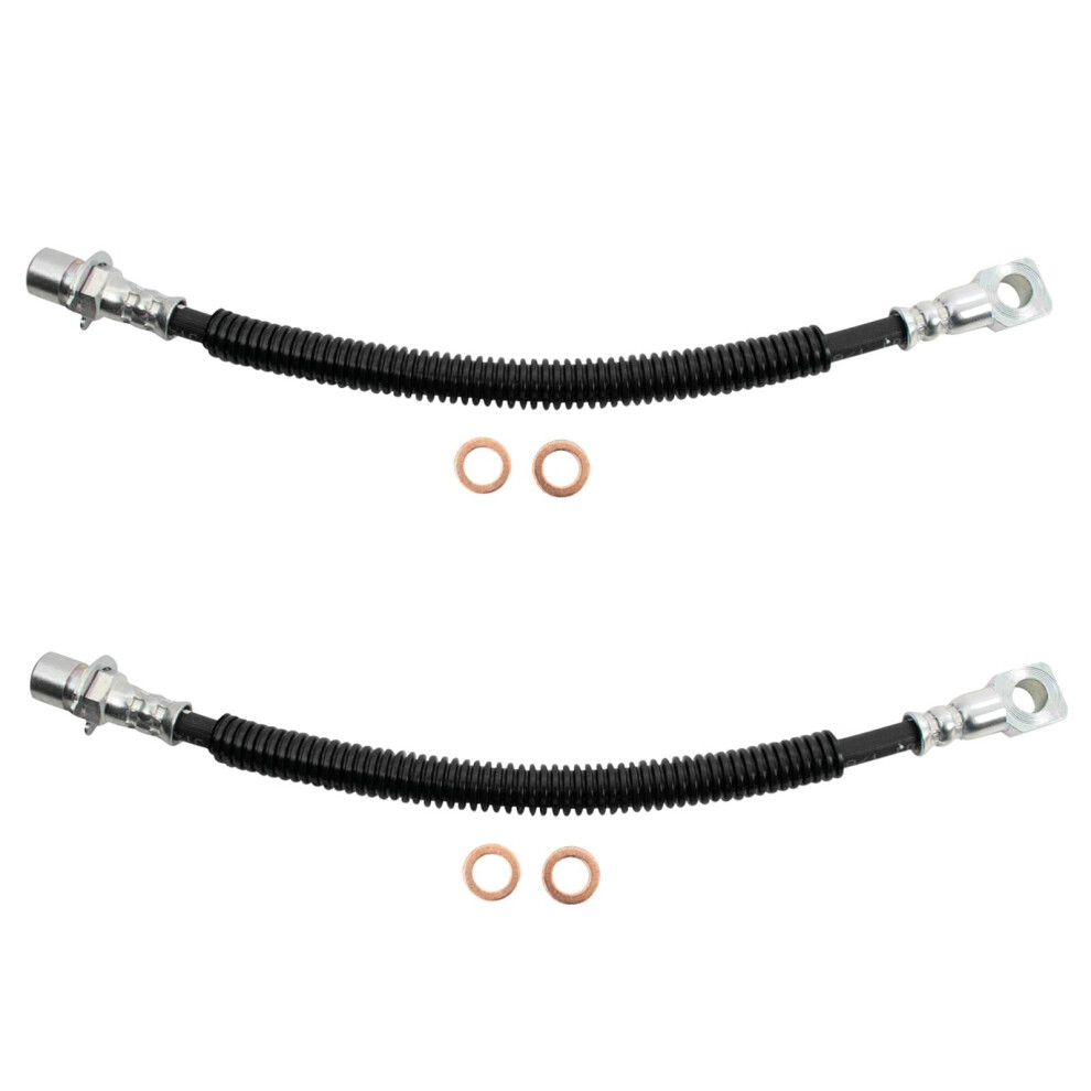 Trq Front Brake Hose Set Compatible With 20002003 Chevrolet S10 Gmc Sonoma 2000 Isuzu Hombre 195591636834