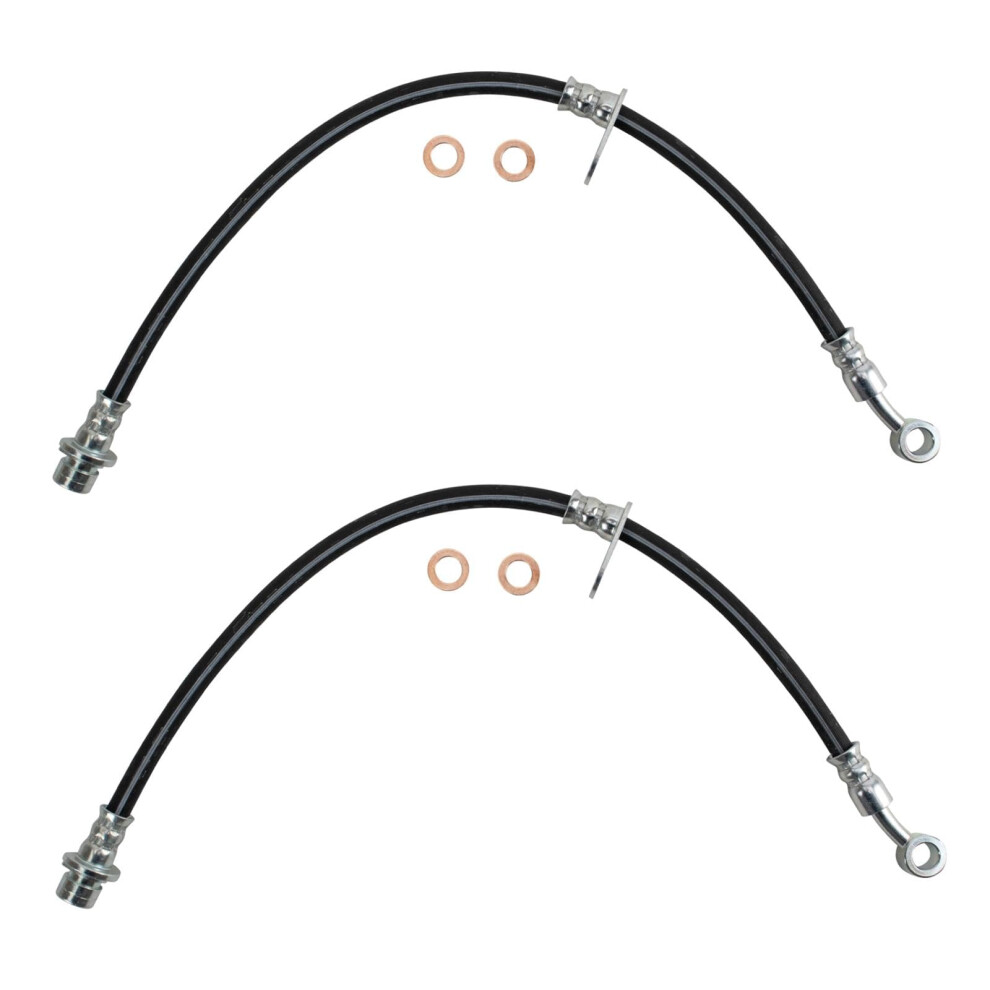 Trq Front Brake Hose Set Compatible With 20052010 Honda Odyssey 195591636742