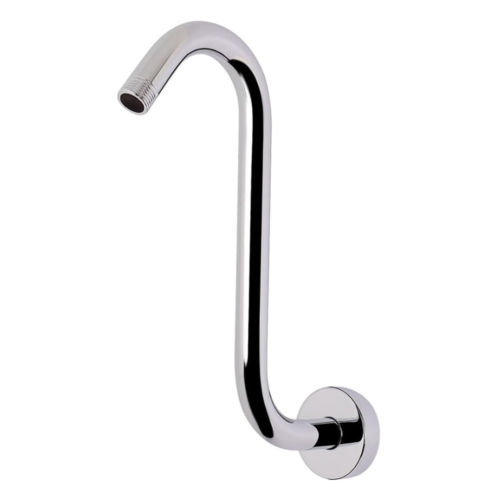 Elegant S Shape 10 Inch Showerhead Riser Arm With High Rise Gooseneck For Pressure Showerhead In Bathroom Fixture 9016109663436