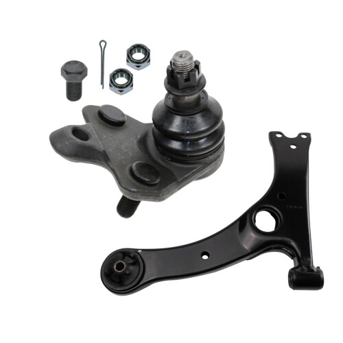 TRQ Front Left Lower Control Arm with Ball Joint Set Drivers Side Compatible with 2005-2010 Scion tC