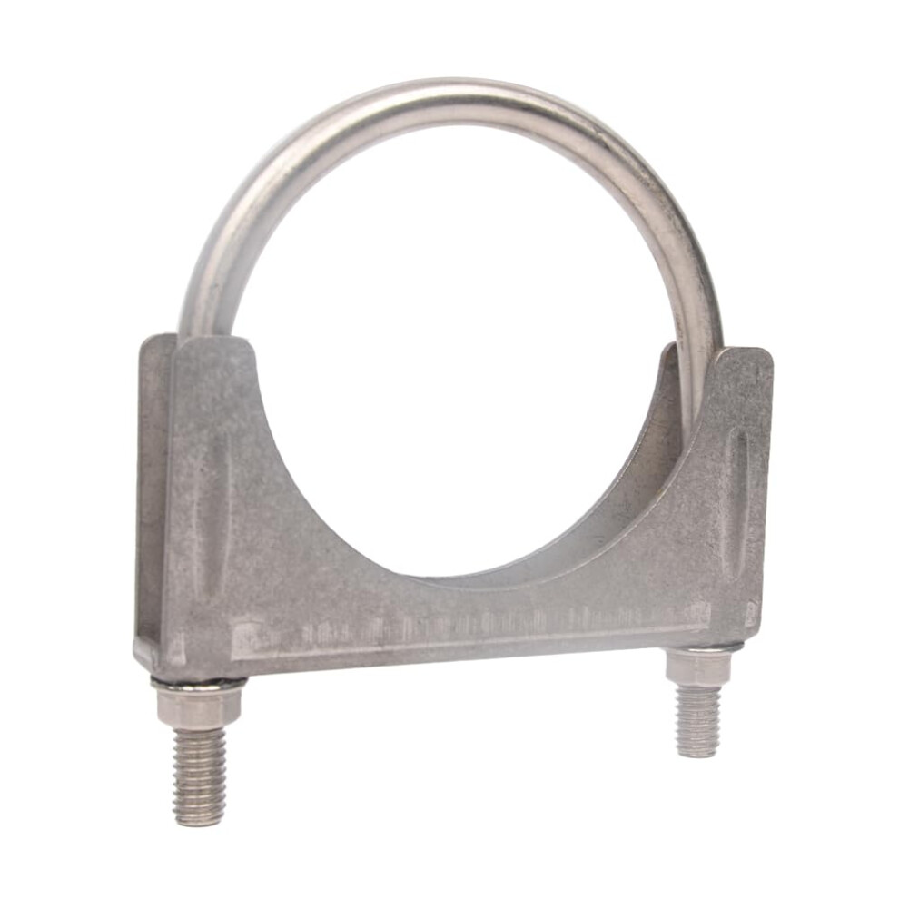 Elifecenter Universal 4 Inch Exhaust Clamp Heavy Duty Stainless 4UBolt Clamp