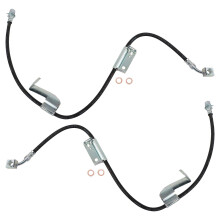 TRQ voorremslangset compatibel met 2003-2017 Chevrolet Express 2500 Express 3500 2010-2016 Express 4500 GMC Savana 2500 Savana 3500 2011-2016 Sav