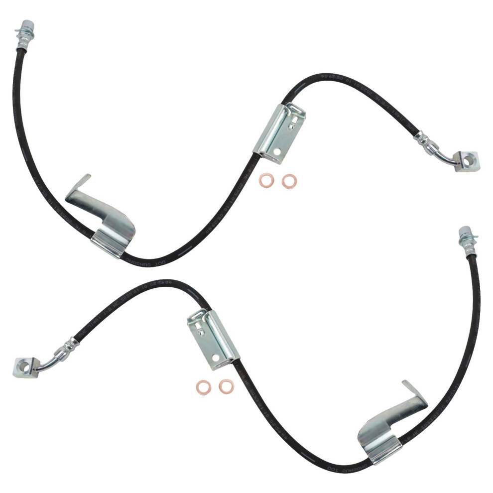 Trq Front Brake Hose Set Compatible With 20032017 Chevrolet Express 2500 Express 3500 20102016 Express 4500 Gmc Savana 2500 Savana 3500 20112016 195591637824