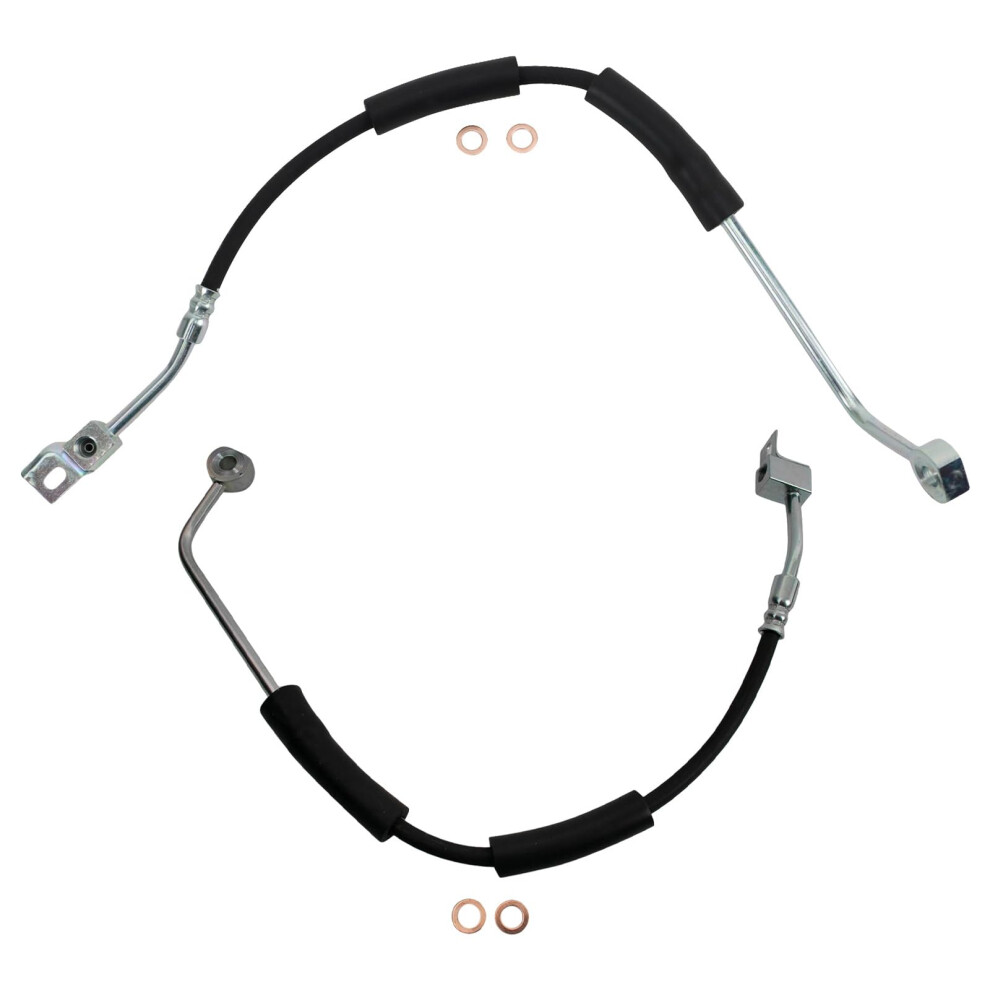 Trq Front Brake Hose Set Compatible With 20022007 Jeep Liberty 195591637879