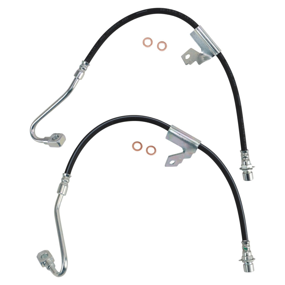 Trq Front Brake Hose Set Compatible With 20002005 Chevrolet Blazer 20002004 S10 20002001 Gmc Jimmy Sonoma Oldsmobile Bravada 195591638203