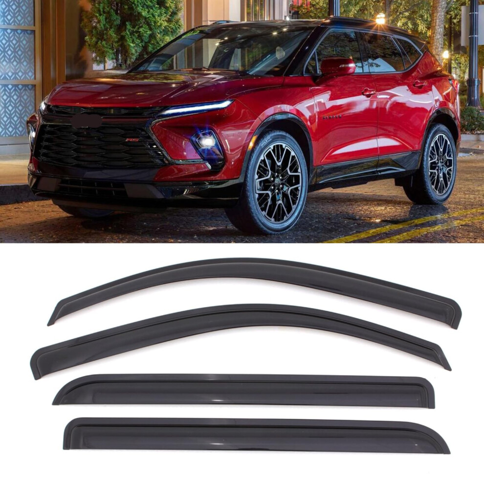 Sontian Rain Guards Tapeon Window Deflectors For 20212023 Chevy Trailblazer Vent Visors Sun Visors 4Pcs Wind Vent Visors Black 659252833357