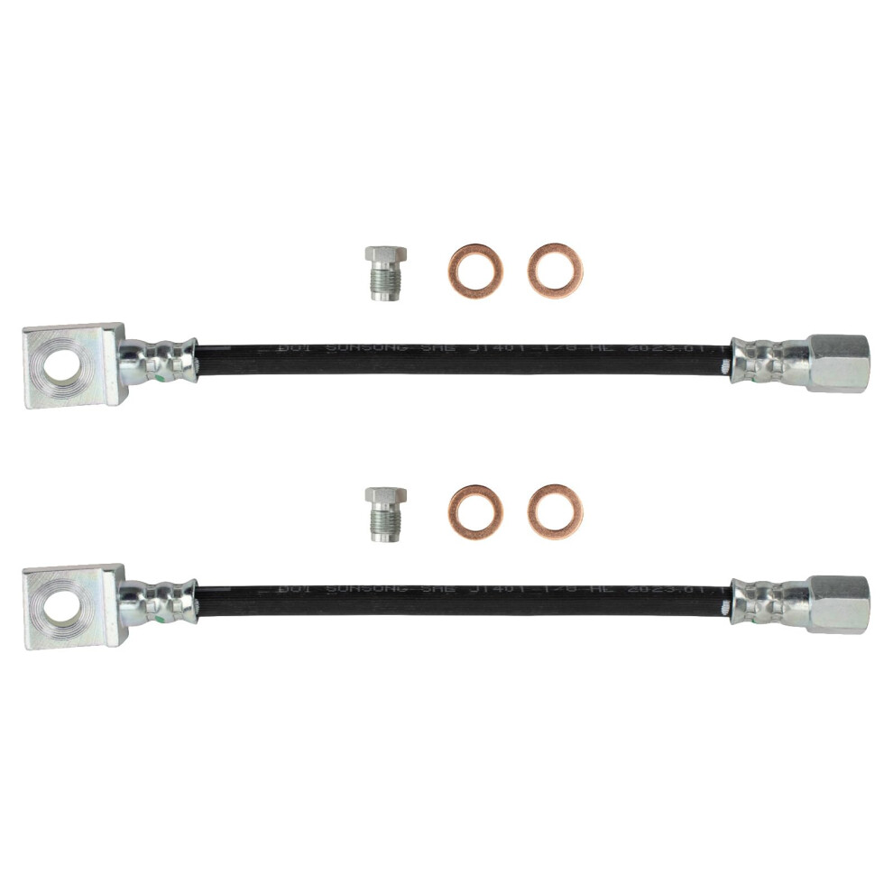 Trq Rear Brake Hose Set Compatible With 20032004 Dodge Dakota 2003 Durango 195591644136