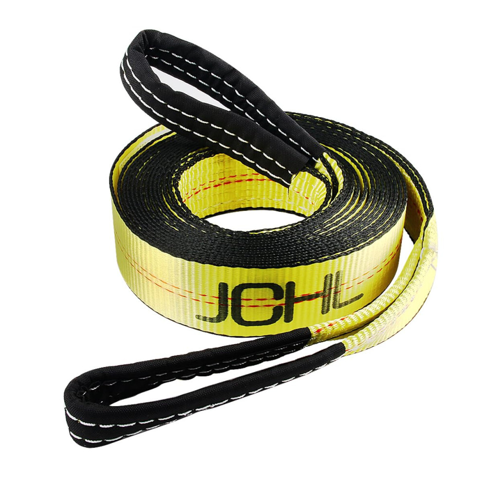 Jchl Recovery Tow Strap With Reinforced Loops 2Inx20ft Heavy Duty 26 000Lb Break Strength Vehicle Recovery Rope For For Car Truck Jeep Atv Suv Re 695790575267