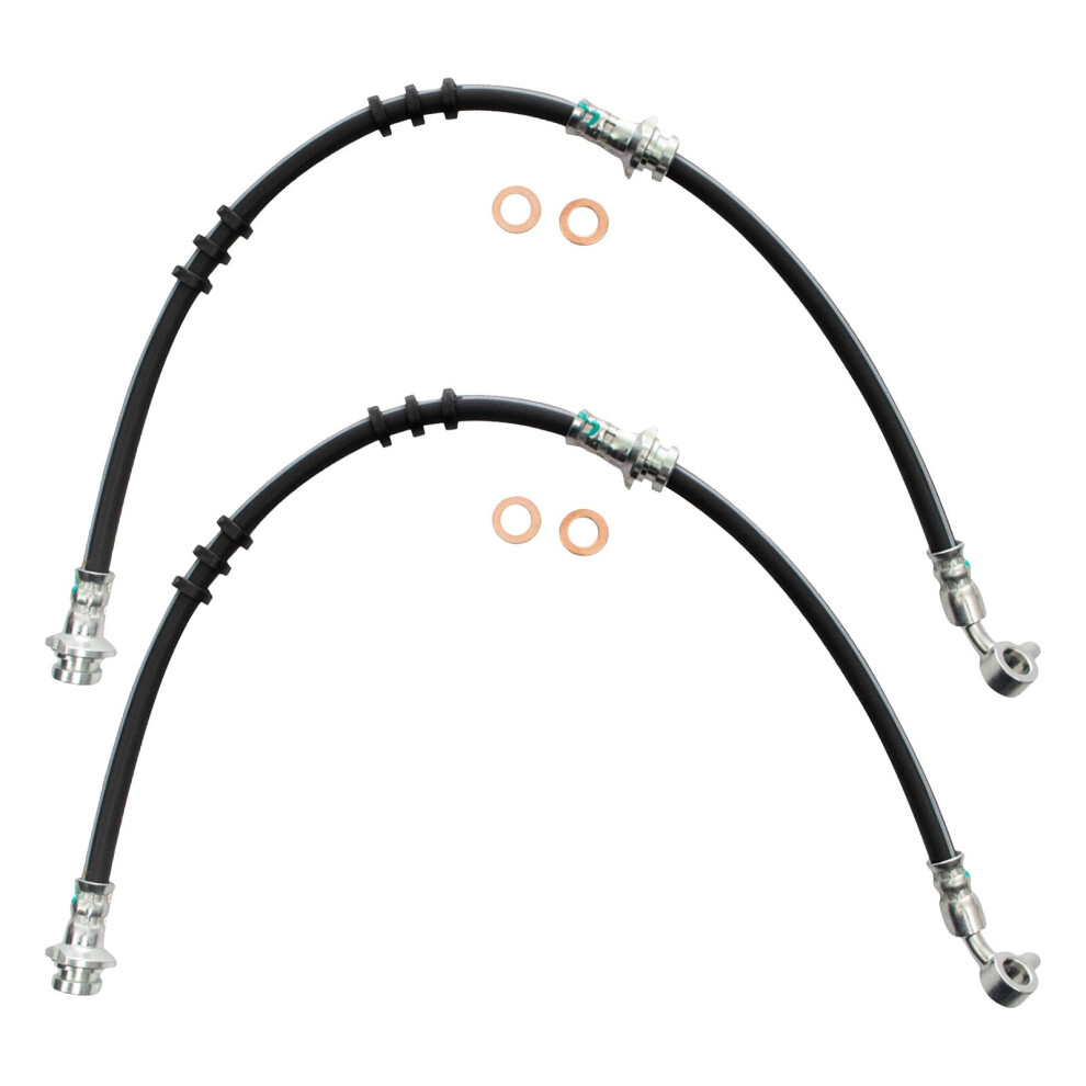 Trq Front Brake Hose Set Compatible With 2001 Infiniti I30 20022004 I35 20022003 Nissan Maxima 195591638579