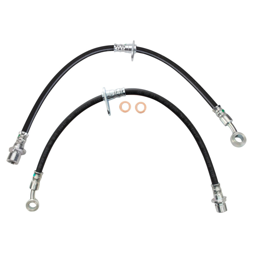 Trq Front Brake Hose Set Compatible With 19972001 Honda Crv 195591638364