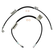 TRQ Vorderradbremsschlauch-Set, kompatibel mit 20032009 Chevrolet Express 1500, 20032005 Express 2500, GMC Savana 1500, Savana 2500