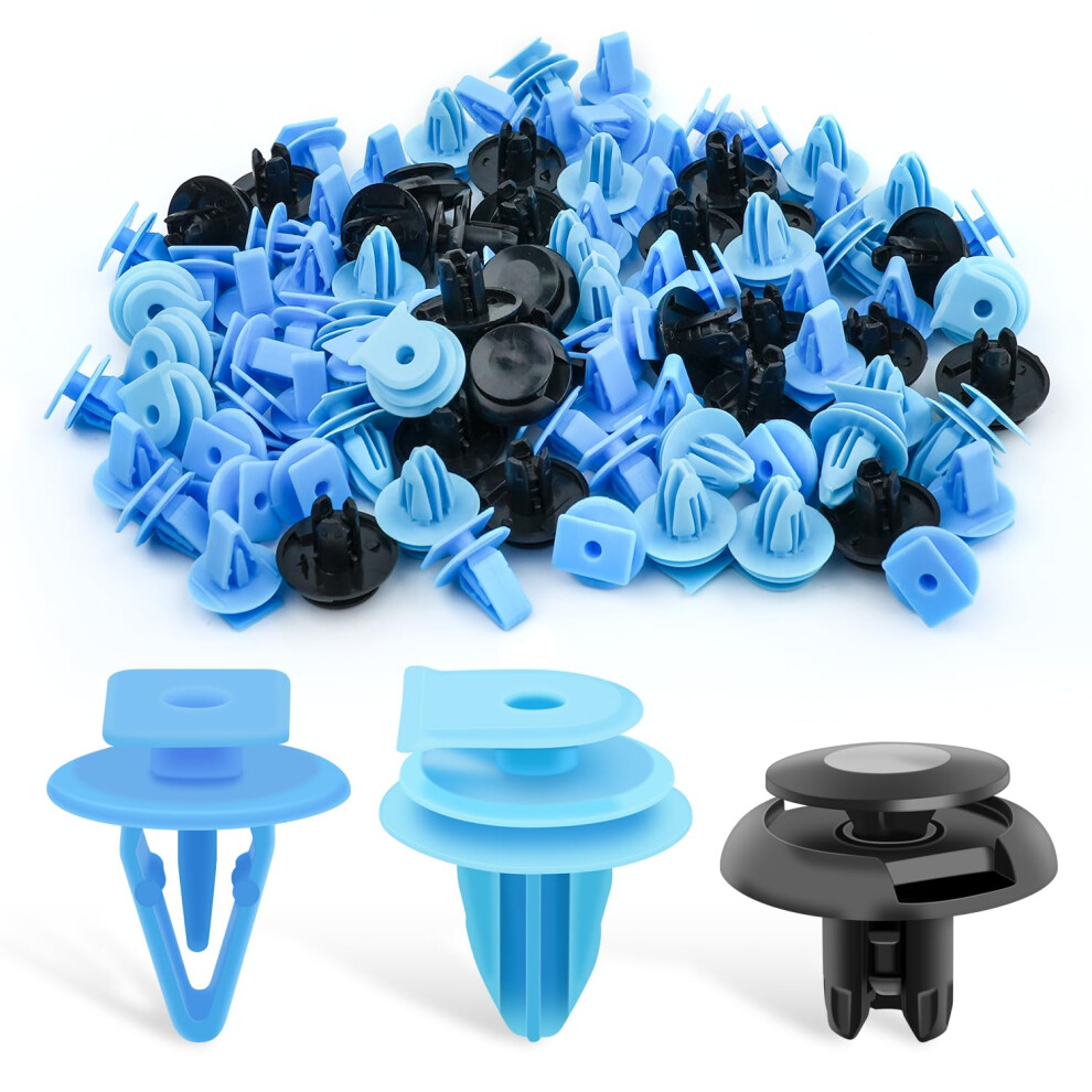 Gooacc 100Pcs Cowl Vent Retainer Front Fender Interior Trim Washer Tank & Bumper Support Pushtype Retainer For Buick Cadillac Chevrolet Gmc Hond 840323921329