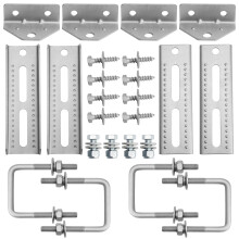 4 Stck 20,3 cm Bootsanhnger-Etagenhalterungen, verzinkt, drehbar, robust, fr 3,8 x 7,6 cm, 5,1 x 7,6 cm, 7,6 x 7,6 cm, Bootsanhnger-Quertrger