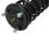 TRQ Rear Left Shock & Spring Strut Assembly Drivers Side Compatible with 2007-2017 Lexus LS460 4