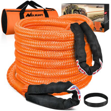 Nilight Corda di recupero cinetico 28 600LBS 78x 20ft Strap Strap Kit cinghia di traino fuoristrada resistente Kit di recupero del veicolo per UT
